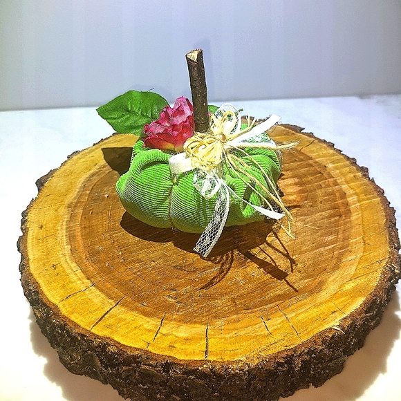 Fabric Pumpkin / Boho Chic Pumpkin / Cottagecore Decor / Fall Decor - Picture 1 of 7